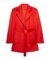 Maxco. Shortrun Coat In Drap In Red