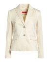 Maxco. Simple Single-breasted Blazer In White