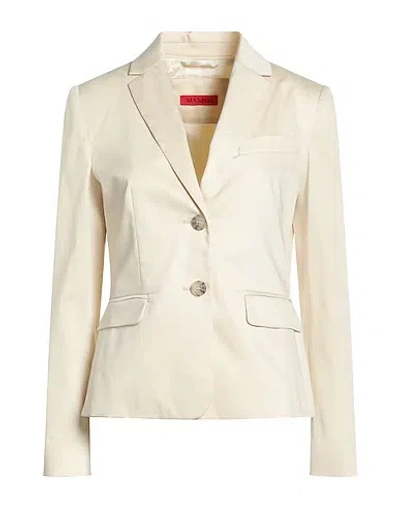 Maxco. Simple Single-breasted Blazer In White