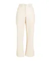 Maxco. Simple Straight-leg Pants In White