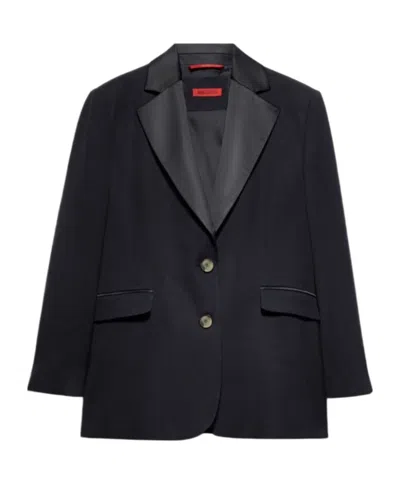Maxco. Single-breasted Suit Jacket In Black