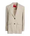 Maxco. Single- Linen Suit In Sand-colored