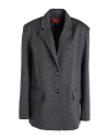 Maxco. Single-breasted Blazer In Gray