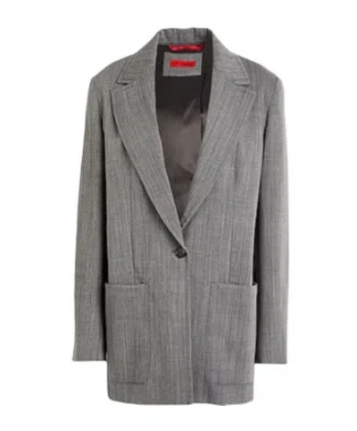 Maxco. Single-breasted Blazer In Gray