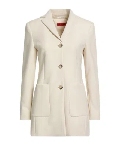 Maxco. Single-breasted Blazer In White