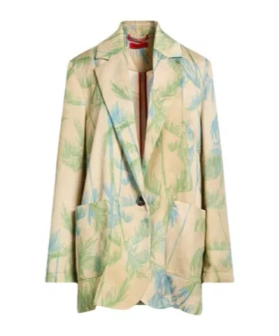 Maxco. Single-breasted Suit Jacket In Nude