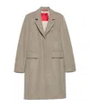 Maxco. Single-breasted Wool-blend Coat In Gray