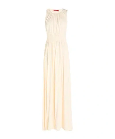Maxco. Sleeveless Crew Neck Stretch Dress In Neutral