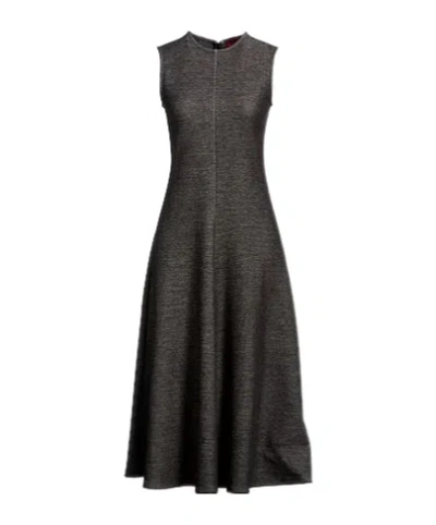 Maxco. Sleeveless Fitted Dress In Black