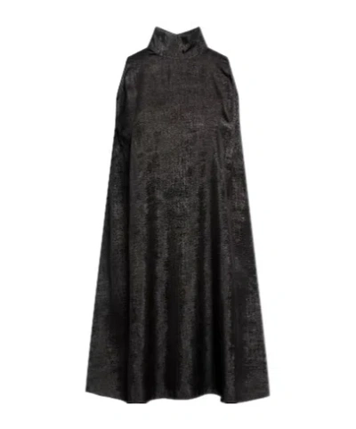 Maxco. Sleeveless Flared Dress In Black