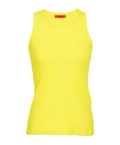 Maxco. Sleeveless Jersey Vest In Yellow