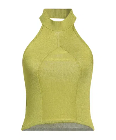 Maxco. Sleeveless Knitted Vest In Green