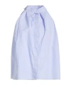 Maxco. Sleeveless Solid Shirt In Blue
