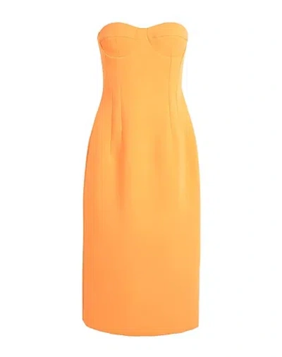 Maxco. Slim Fit Sleeveless Dress In Orange