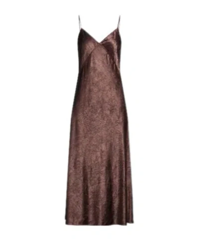 Maxco. Slip Dress In Brown