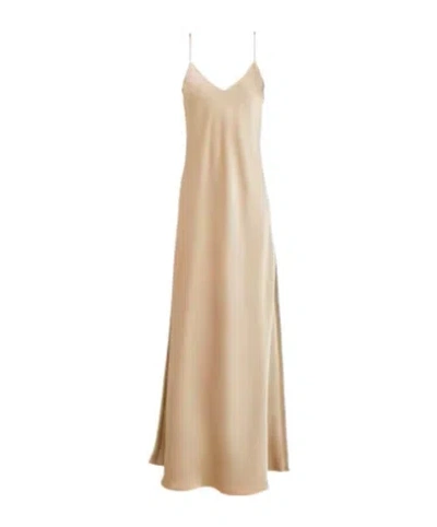 Maxco. Slip Dresses In Brown