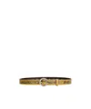 Maxco. Snake-pattern Leather Belt In Brown