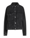 Maxco. Solid Color Denim Jacket In Black