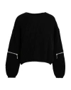 Maxco. Solid Color Knit Top In Black