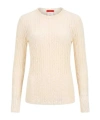 Maxco. Solid Color Lace Top In Nude