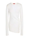 Maxco. Solid Color Long Sleeve T-shirt In White