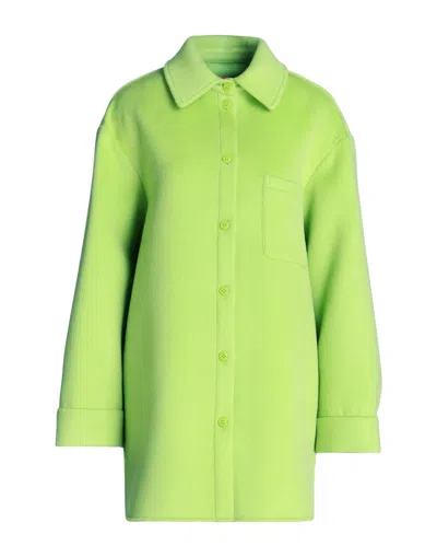 Maxco. Solid Color Long-sleeve Coat In Green