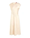 Maxco. Solid Color Satin Dress In Neutral
