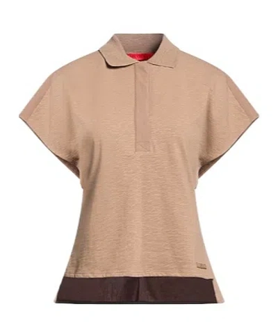 Maxco. Solid Color Short Sleeve T-shirt In Neutral