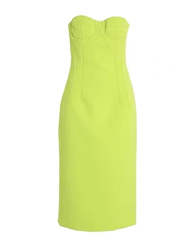 Maxco. Solid Color Slim-fit Dress In Green