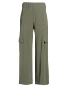 Maxco. Solid Color Straight-leg Pants In Green