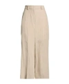 Maxco. Solid Color Straight-leg Pants In Neutral