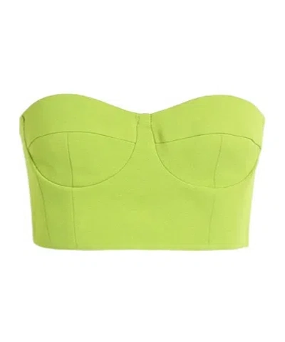 Maxco. Solid Color Waist-cinching Top In Green