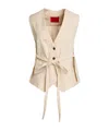 Maxco. Solid Color Waistcoats In Neutral