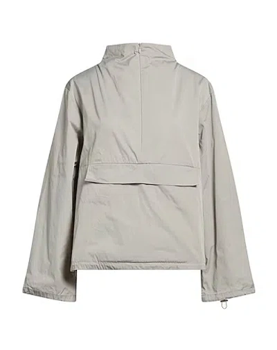 Maxco. Solid Color Zippered Trench Coat In Gray