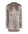 Maxco. Solid Colour Shirts  Blouses In Gray