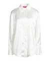 Maxco. Solid Colour Shirts  Blouses In White