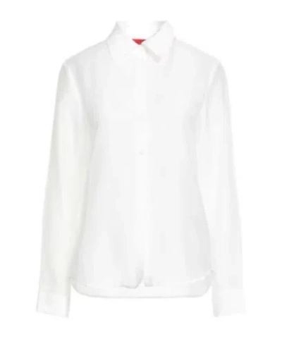 Maxco. Solid Colour Shirts  Blouses In White