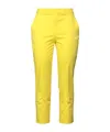 Maxco. Solid Stretch Twill Pants In Yellow