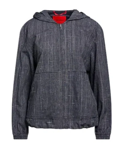 Maxco. Solid-color Hooded Casual Jacket In Gray
