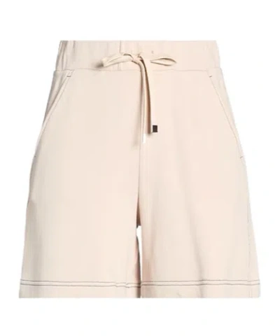 Maxco. Solid-color Sports Shorts In Nude