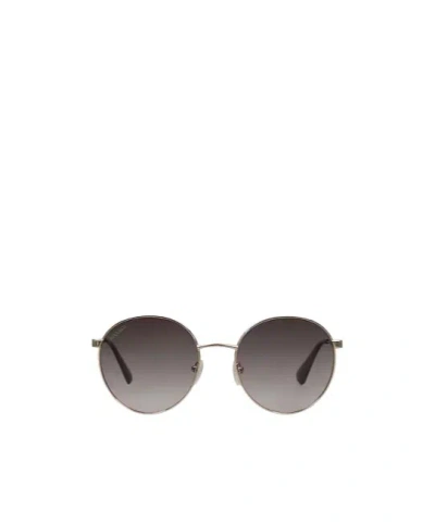 Maxco. Solid-colored Metal-framed Sunglasses In Brown