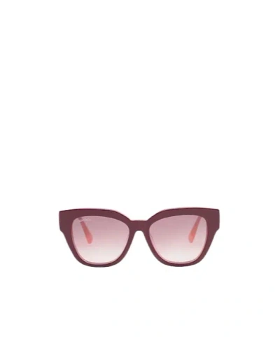 Maxco. Square Plastic-framed Sunglasses In Pink