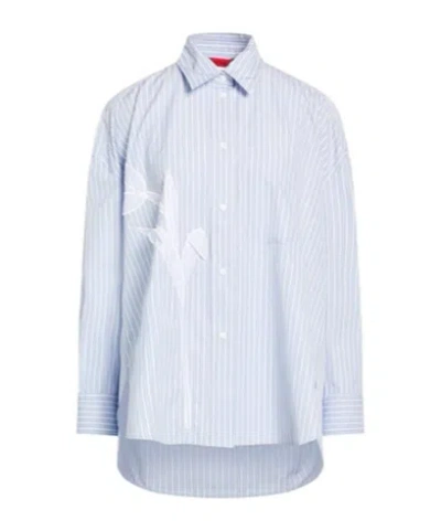 Maxco. Striped Shirt In White