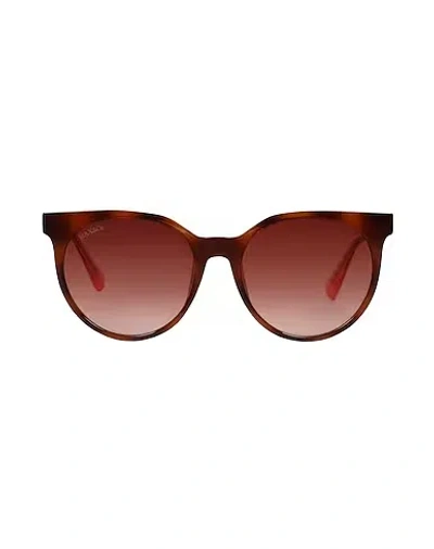 Maxco. Tortoiseshell Pattern Sunglasses In Red