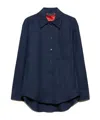 Maxco. Twill Shirt Jacket In Blue