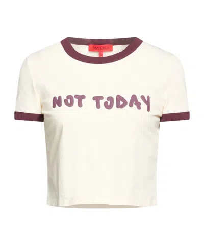 Maxco. Two-tone Short-sleeve Stretch T-shirt In White
