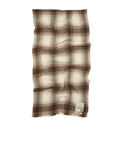 Maxco. Undyed Wool-blend Stole In Brown