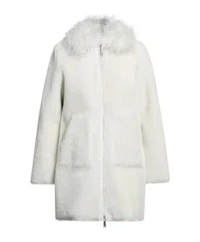 Maxco. Versatile Solid Color Fleece Coat In White