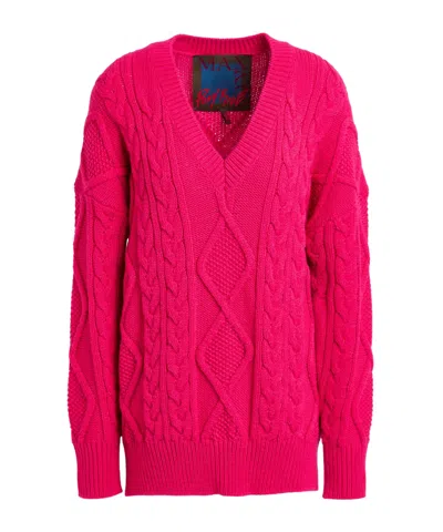 Maxco. V-neck Sweater In Red