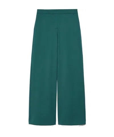 Maxco. Wide-fit Gabardine Trousers In Blue